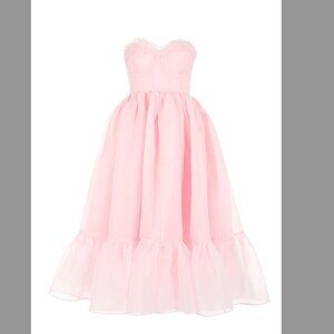Selkie Light Pink Corset French Puff Strapless Sweetheart Neckline